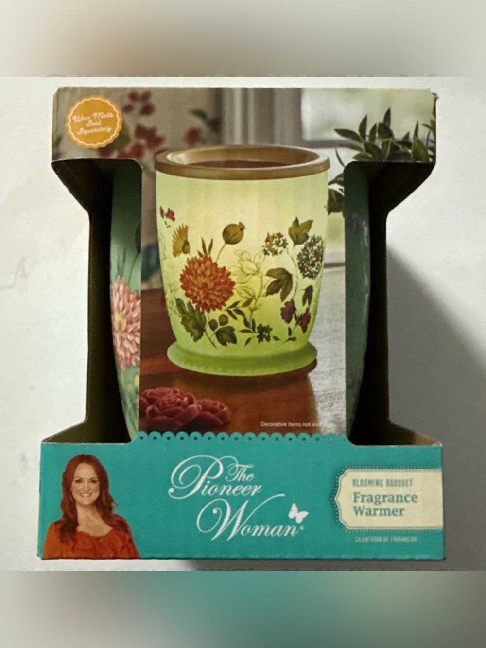 The Pioneer Woman Fragrance Warmer Blooming Bouquet Ceramic Elec. Timer Wax Melt